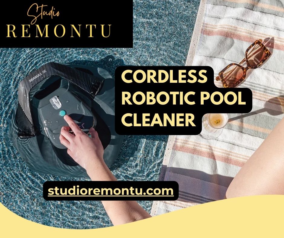 Cordless robotic pool cleaner StudioRemontu